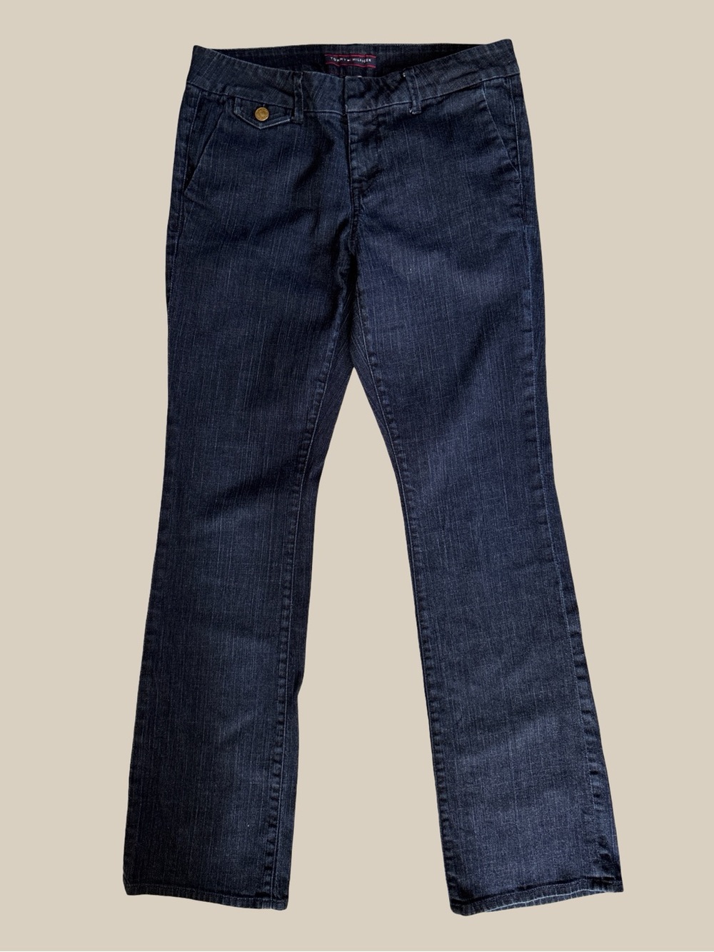 Tommy Hilfiger Women’s Dark Wash Jeans Bootcut Mid Rise Pants  SZ 8